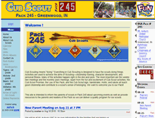 Tablet Screenshot of pack245.org